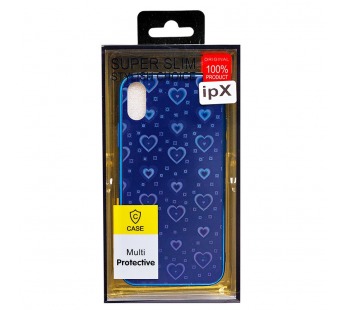 Чехол-накладка - STC002 для Apple iPhone X/XS (002) (blue)#176411