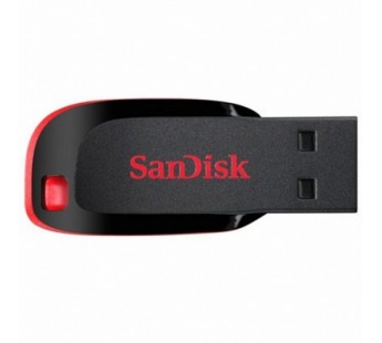 Флеш-накопитель USB 16GB SanDisk Cruzer Blade чёрный#176572