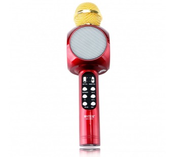Беспроводной караоке микрофон WSTER WS-1816 (красный)#176996