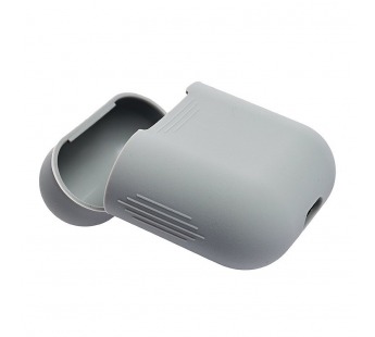 Чехол - силиконовый, тонкий для кейса Apple AirPods/AirPods 2 (grey)#178069