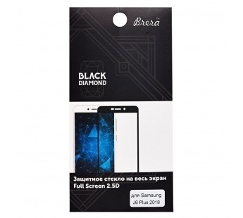 Защитное стекло Full Screen Brera 2,5D для Samsung SM-J610 Galaxy J6 Plus 2018 (black)#178205