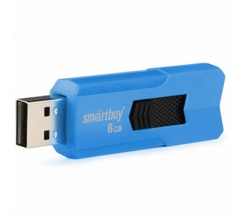 Флеш-накопитель USB 8GB Smart Buy Stream синий#178585
