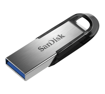 Флеш-накопитель USB 3.0 64GB SanDisk Ultra Flair корпус металл/чёрный#182673