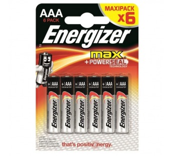 Батарейка LR03 ENERGIZER BL 6 Max (72)#183455