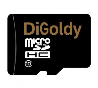 Карта памяти MicroSD 16GB DiGoldy Class 10 без адаптера#2119177