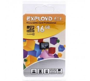 Карта памяти MicroSD 16GB Exployd Class 10 без адаптера#184212