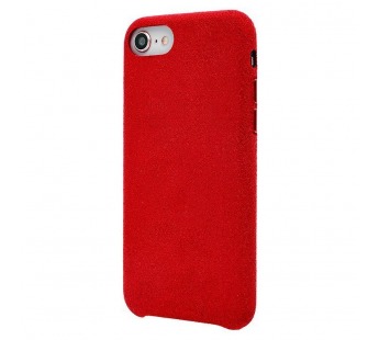 Чехол-накладка - Alcantara для Apple iPhone 7/8 (red)#185718