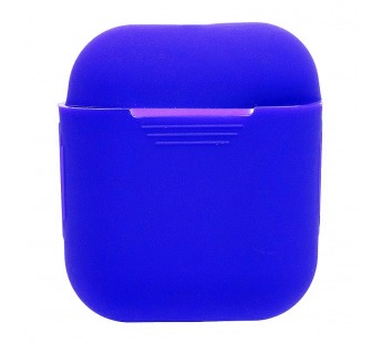 Чехол - силиконовый, тонкий для кейса Apple AirPods/AirPods 2 (blue)#187054