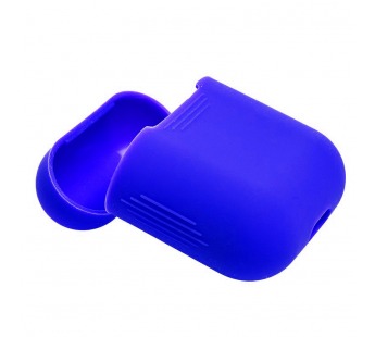 Чехол - силиконовый, тонкий для кейса Apple AirPods/AirPods 2 (blue)#187057