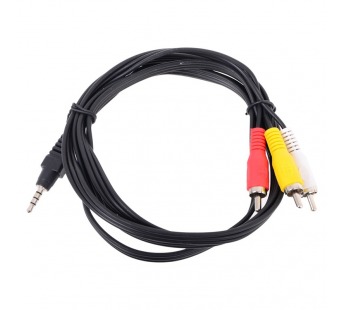 Кабель TELECOM 3.5 Jack (M) / 3 RCA (M), 2 м. (1/150)#2116940