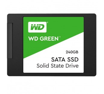 Внутренний твердотельный накопитель SSD WD 240GB Original, SATA-III, R/W - 465/540 MB/s, 2.5", TLC, зелёный#187262