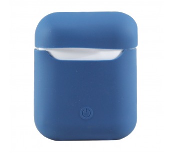 Чехол - Soft touch для кейса Apple AirPods (blue)#187624