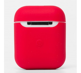 Чехол - Soft touch для кейса Apple AirPods 2 (red)#2036904