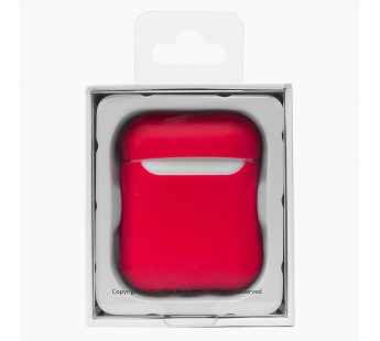 Чехол - Soft touch для кейса Apple AirPods 2 (red)#2036906