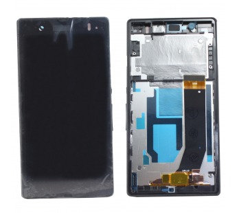 Дисплей для Sony Xperia Z (L36h/C6603) + тачскрин + рамка (черный)#194594