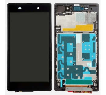 Дисплей для Sony Xperia Z1 (C6903/C6902/C6906/C6943/L39H) + тачскрин + рамка (черный)#245605
