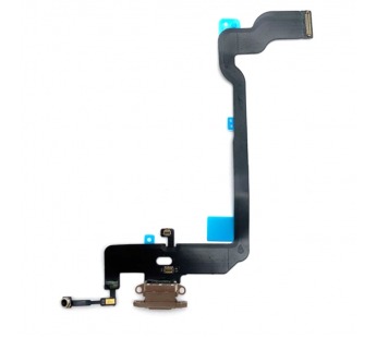 Шлейф iPhone Xs на системный разъем/микрофон Золото#1629253