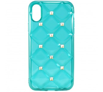 Чехол-накладка - SC151 для Apple iPhone X/XS (green)#192262