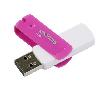 Флеш-накопитель USB 4GB Smart Buy Diamond розовый#192454