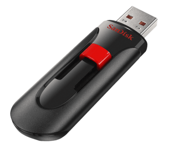 Флеш-накопитель USB 128GB SanDisk Cruzer Glide  чёрный#192461