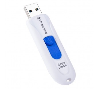 Флеш-накопитель USB 3.0 64GB Transcend JetFlash 790 белый#192484
