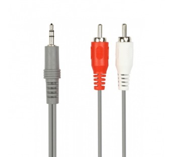 Кабель соединительный SMART BUY 3.5 Jack (M) - 2xRCA (M), стерео, аудио, 3,0 м, в пакете (1/200)#193422