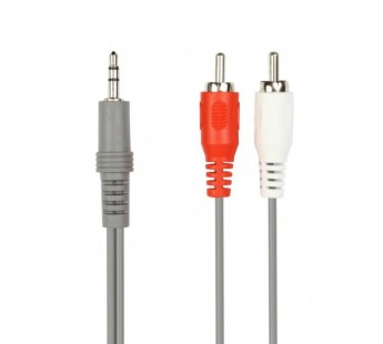 Кабель соединительный SMART BUY 3.5 Jack (M) - 2xRCA (M), стерео, аудио, 3,0 м, в пакете (1/200)#2128444