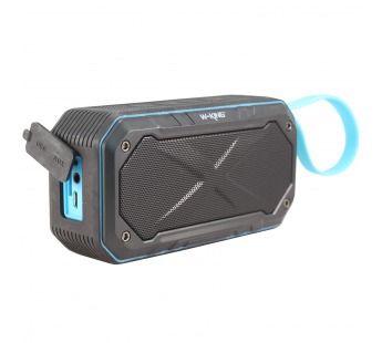 Портативная акустика W-KING S18 (Bluetooth/FM/USB/AUX/водонепроницаемая) чёрно-синий#193388