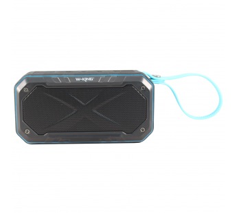 Портативная акустика W-KING S18 (Bluetooth/FM/USB/AUX/водонепроницаемая) чёрно-синий#193386