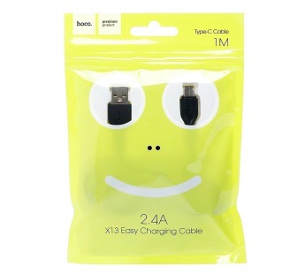 Кабель USB - Type-C Hoco X13 Easy (100 см) (black)#1974294