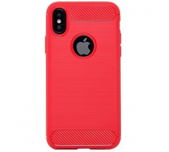 Чехол-накладка The ultimate experience Carbon для Apple iPhone X/XS (red)#194733