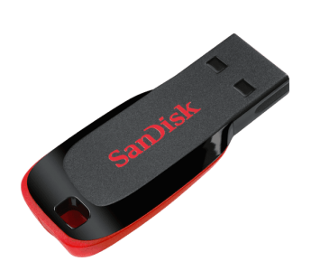 Флеш-накопитель USB 64GB SanDisk Cruzer Blade чёрный#195272