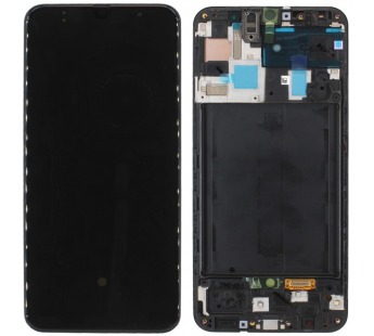 Дисплей для Samsung A505F модуль Черный - Оригинал#1815116