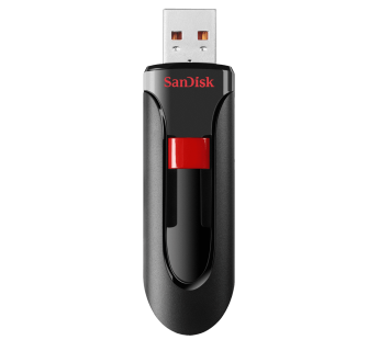 Флеш-накопитель USB 32GB SanDisk Cruzer Glide чёрный#197104
