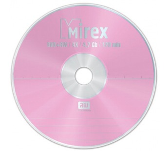 Диск DVD+RW MIREX 4.7Gb (4x) CB-10#198262