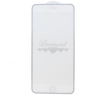 Защитное стекло Full Screen - для Apple iPhone 6 Plus/6S Plus Diamond (white/blue)#198541