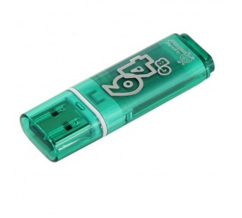 Флеш-накопитель USB 64GB Smart Buy Glossy зелёный#2106732