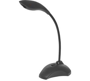 Микрофон DEFENDER MIC-115 черный, на гибкой ножке, настольный, 1,7 м. Выключатель микрофона. (1/50)#200305