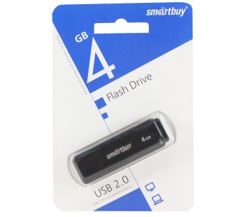Флеш-накопитель USB 4GB Smart Buy LM05 чёрный#200956