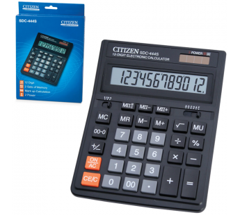 Калькулятор CITIZEN настольный SDC-444, 12 разрядов#201311