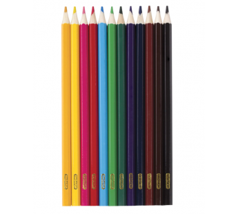 Карандаши цветные ПИФАГОР, 12 цветов, классические, заточенные, 180296#201325