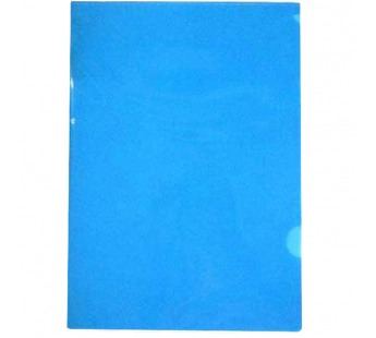 Папка-уголок А4 ХАТ 150мкм 04202 синяя, пласт.#202377