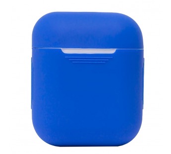 Чехол - силиконовый, тонкий для кейса Apple AirPods 2 (blue)#203865