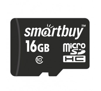 Карта памяти MicroSD 16GB Smart Buy Class 10 UHS-I без адаптера#204670