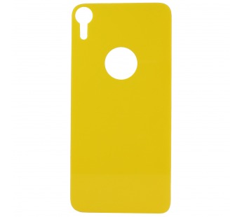 Защитное стекло 5D Apple iPhone XR жёлтое (Back)#205314