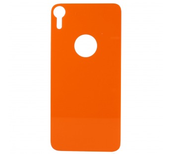 Защитное стекло 5D Apple iPhone XR оранжевое (Back)#205311