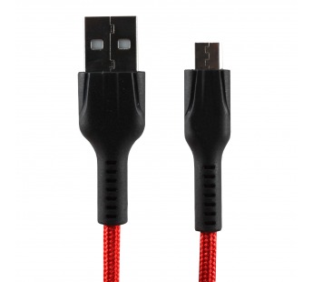Кабель USB - micro USB Hoco U31 Benay для HTC/Samsung (120 см) (red)#205920