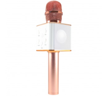 Беспроводной караоке микрофон Q7 (розовый)#206189