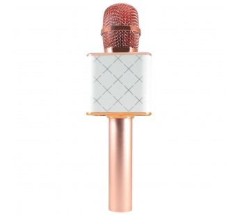 Беспроводной караоке микрофон Q7 (розовый)#206190