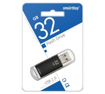 Флеш-накопитель USB 32Gb Smart Buy V-Cut (black)#1721196